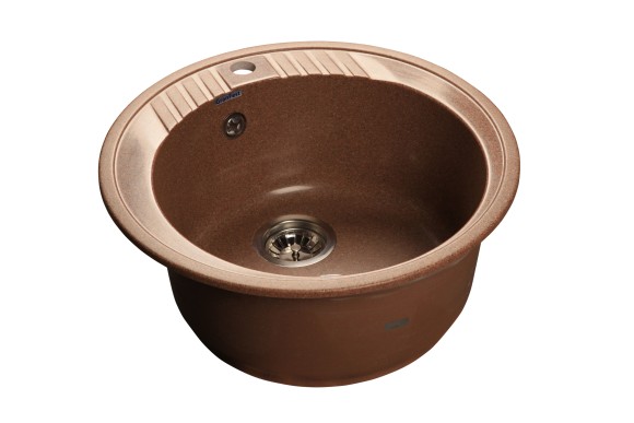 GRANFEST Мойка RONDO 520  1-чаша D-520мм терракот арт.GF-