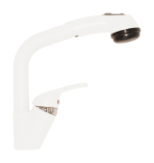 Смеситель кухонный TOLERO Высокая Лейка (белый №923) Смеситель кухонный TOLERO Высокая Лейка (белый №923)