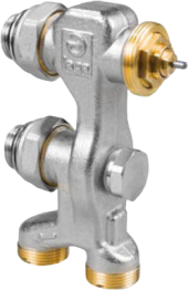 Узел нижнего подключения Jaga Pro 1/2" M24, для 2-трубных систем, прямой Узел нижнего подключения Jaga Pro 1/2" M24, для 2-трубных систем, прямой