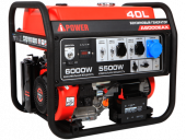 Бензиновый генератор A-iPower A6000EAX с электростартером, 5.5 кВт Бензиновый генератор A-iPower A6000EAX с электростартером, 5.5 кВт