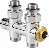 Узел нижнего подключения Jaga Deco-Pro 1/2" М24, термостатический, прямой Узел нижнего подключения Jaga Deco-Pro 1/2" М24, термостатический, прямой